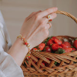 Jordbær Armbånd