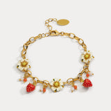 Jordbær Armbånd