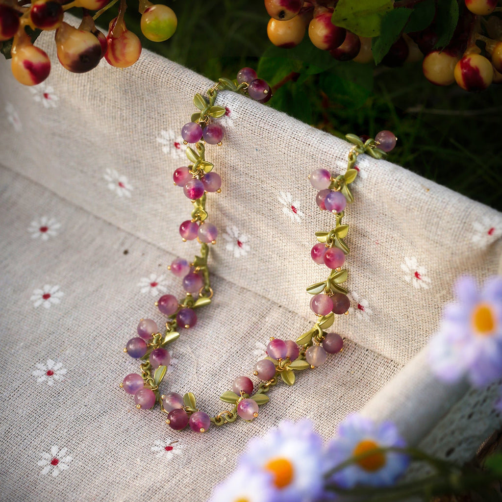 Purple Berry Necklace