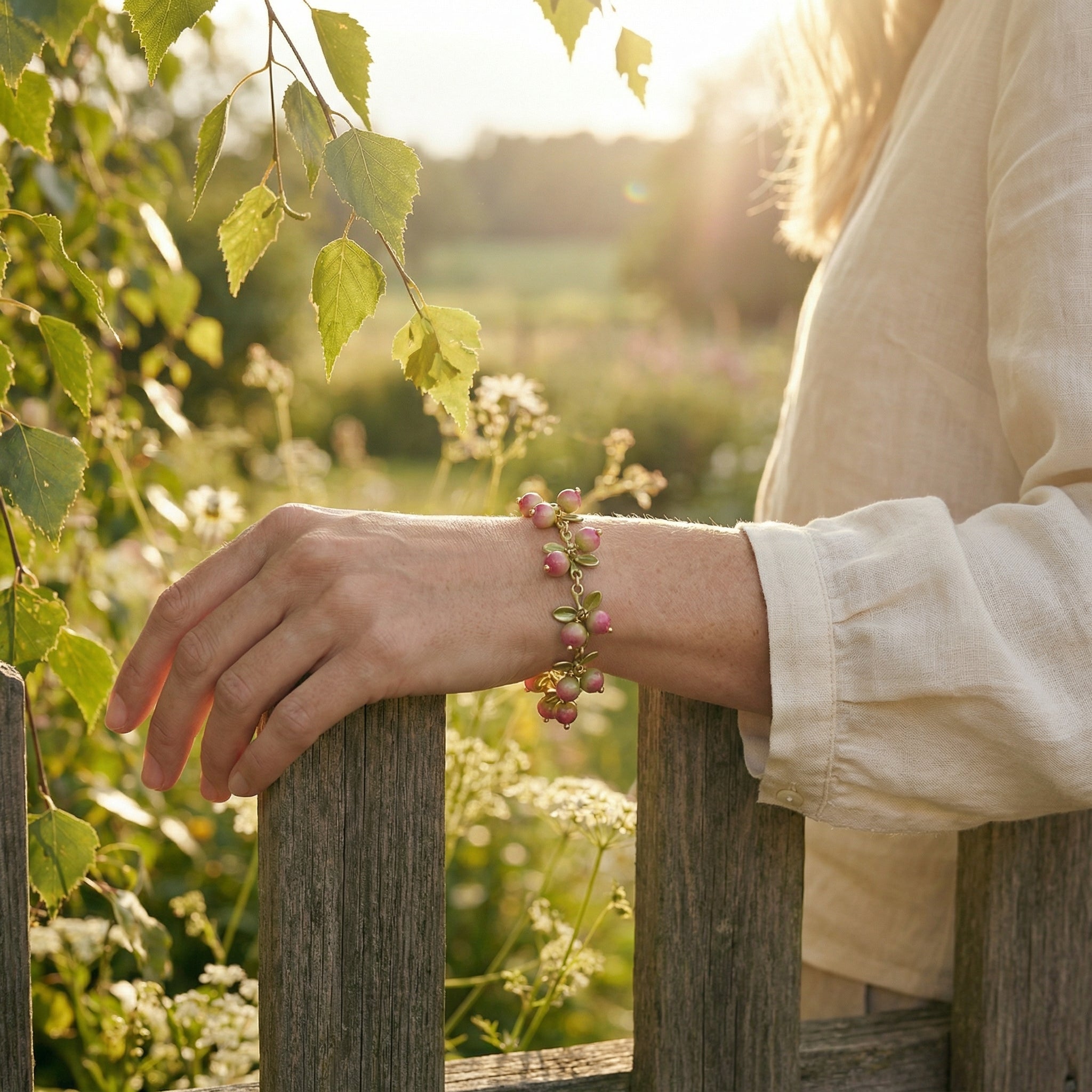 Rabarberknop Armbånd