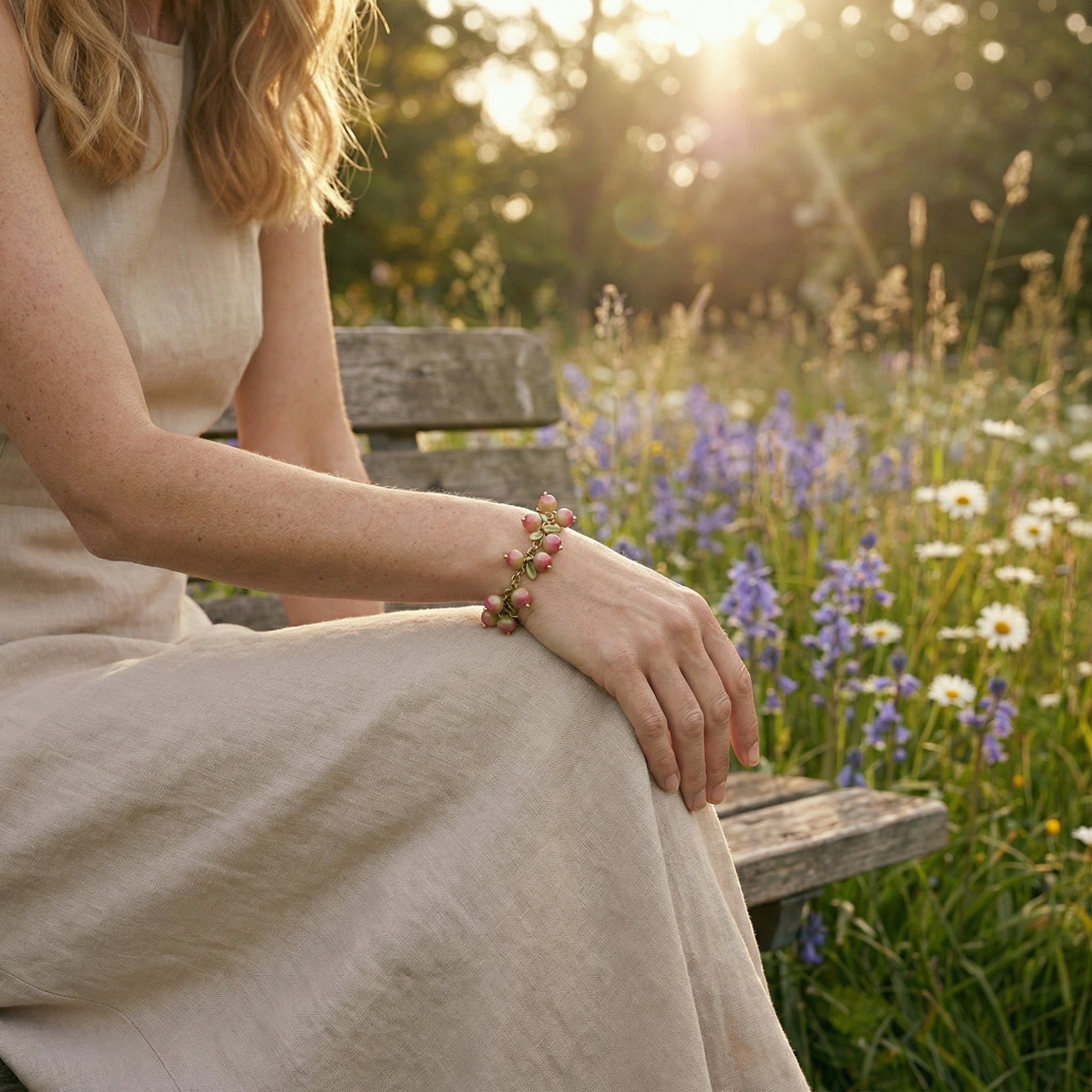 Rabarberknop Armbånd