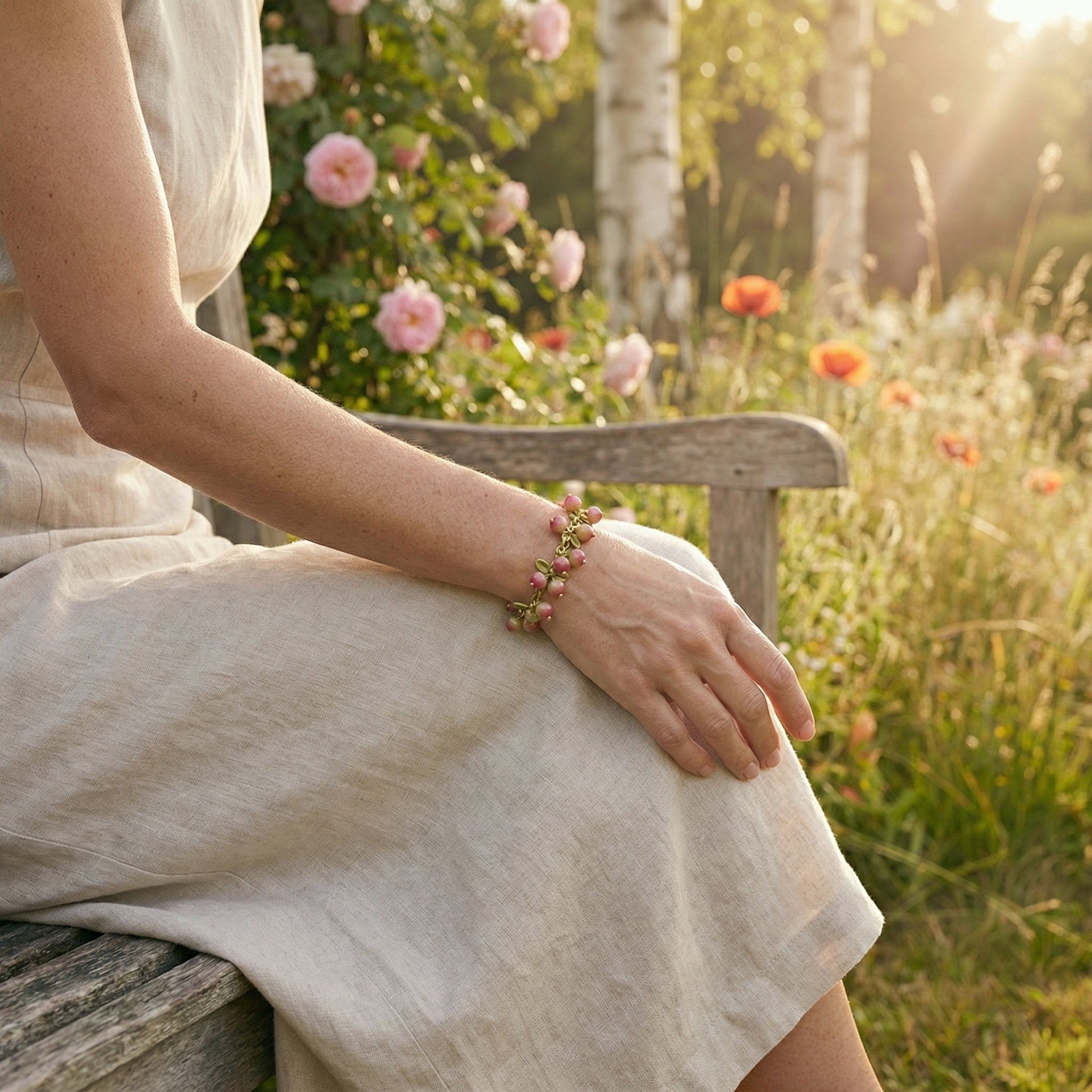 Rabarberknop Armbånd
