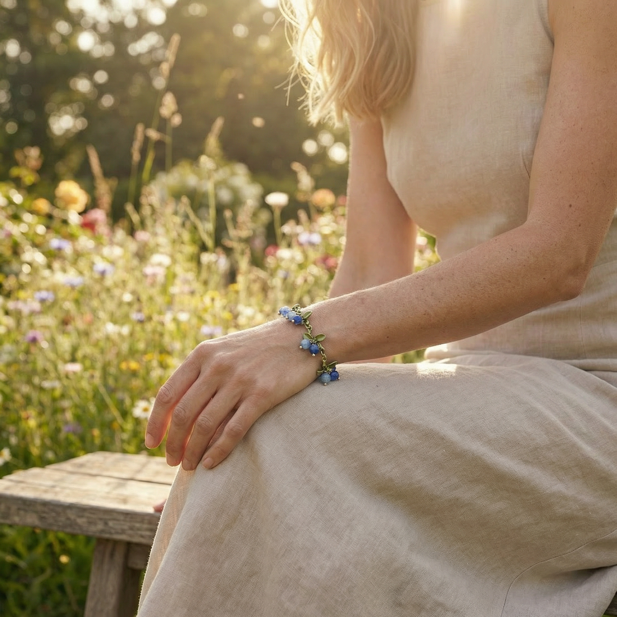 Blåbærglimt Armbånd