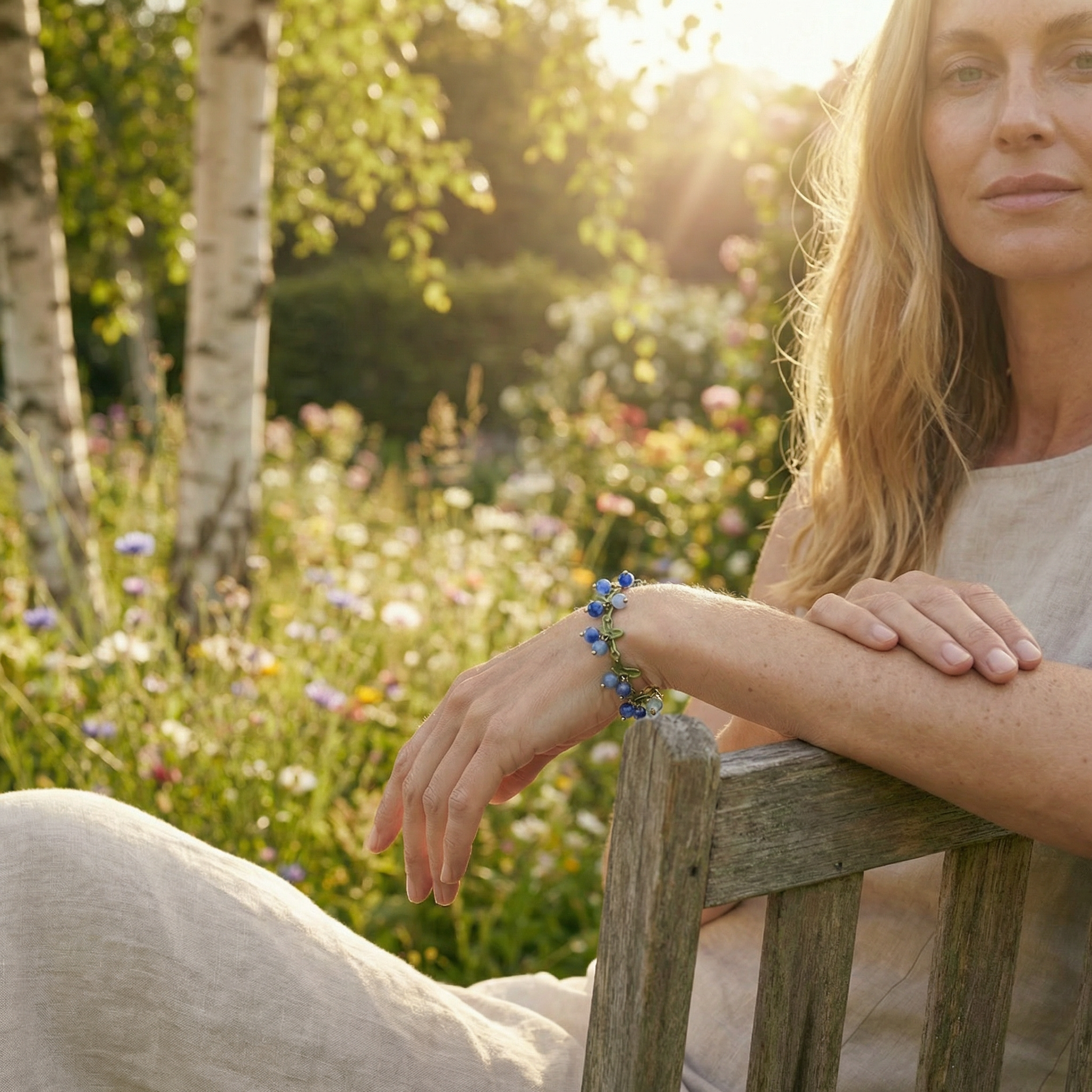 Blåbærglimt Armbånd